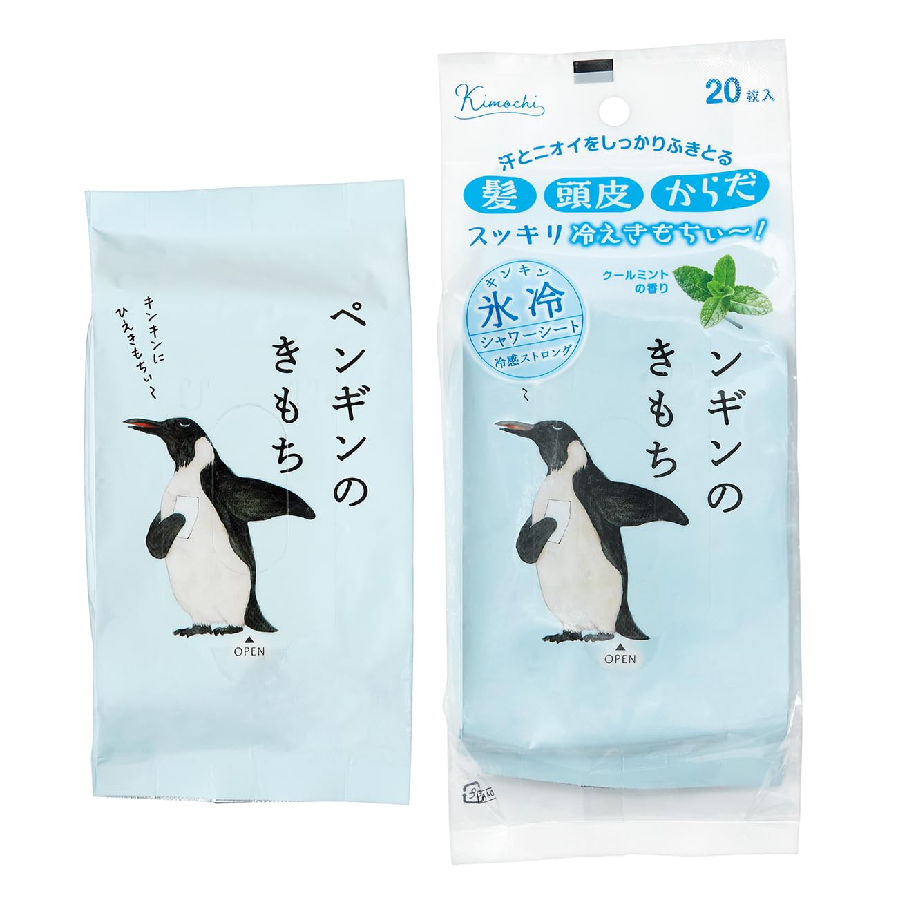 Amazon.co.jp: キモチ 氷冷 シャワーシート ペンギンのきもち 20枚入